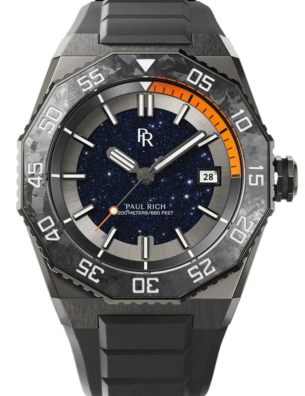 Paul Rich PR-45272 Mens Watch Aquacarbon Pro Forged 42mm 20ATM