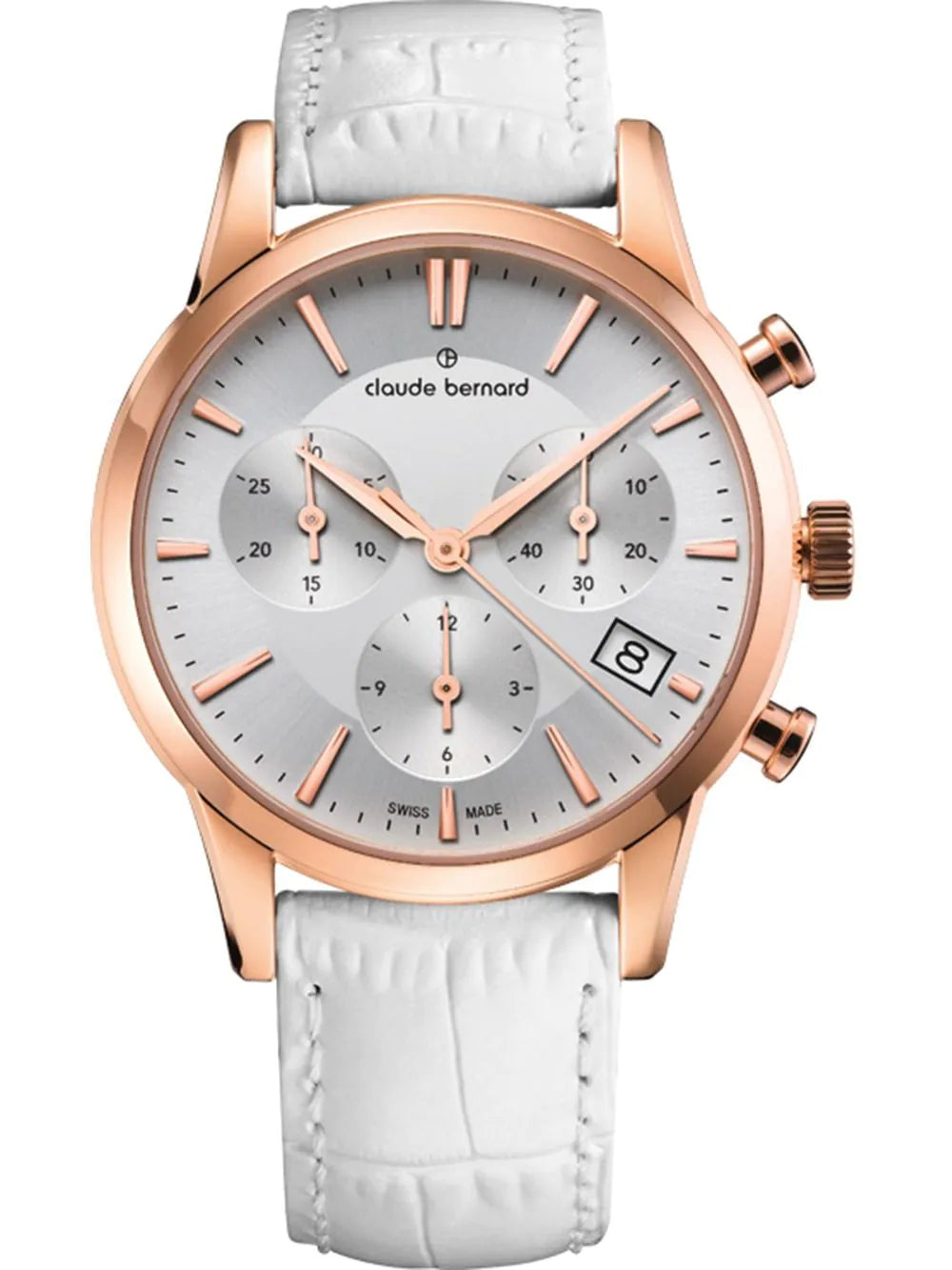 Claude Bernard 10231-37R-AIR Ladies Watch Classic Chronograph 35mm 5ATM