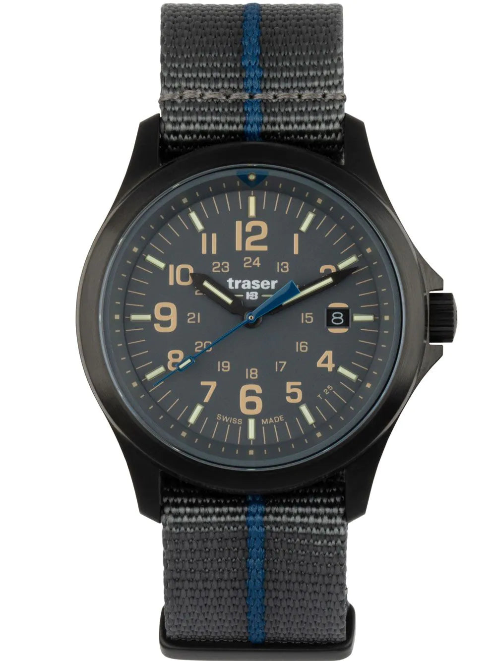 Traser H3 111071 Mens Watch P67 Officer Pro Grey 42mm 10ATM