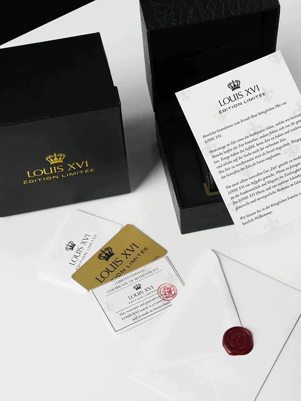 Louis XVI LXVI1217 Le Monarque Royale Chronograph Mens Watch 42mm 10ATM