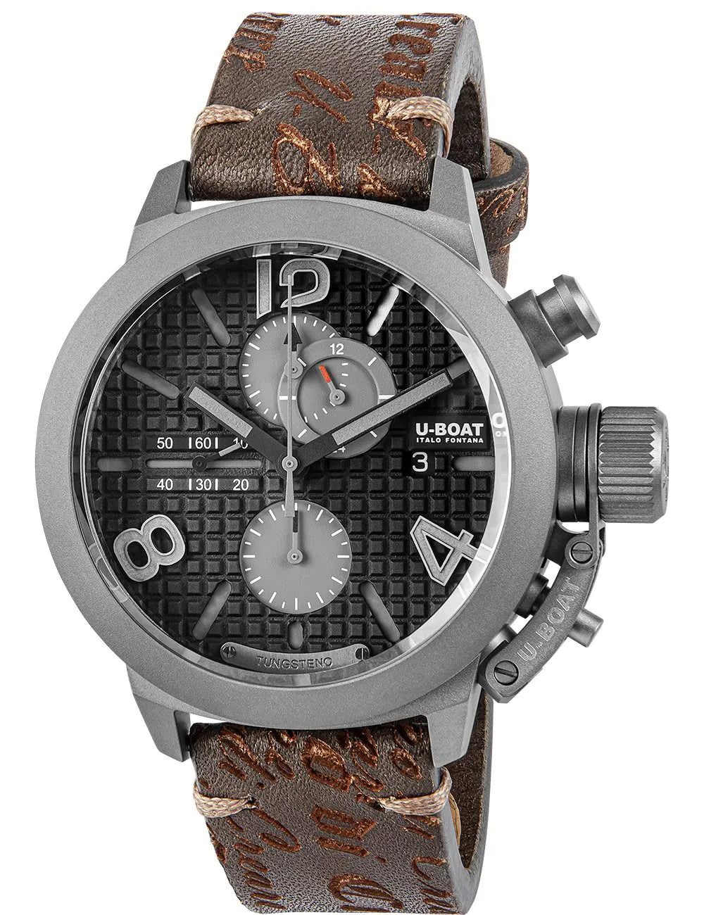 U-Boat 3005 Mens Watch Classico Automatic Chrono Titanium Limited 45mm 10ATM