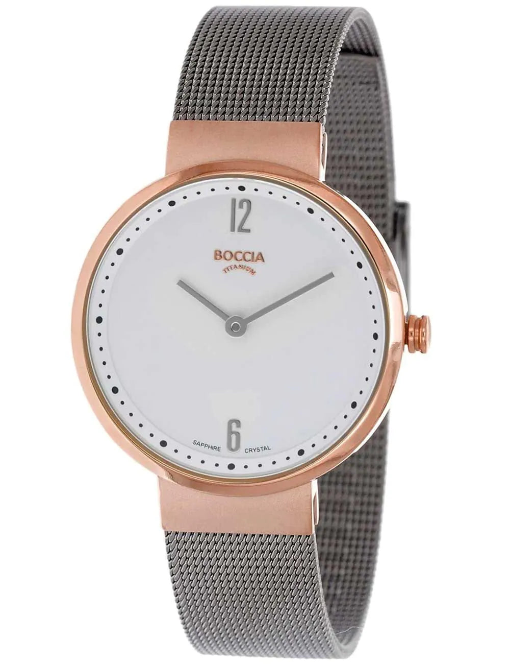 Boccia 3283-06 Ladies Watch Titanium Sapphire crystal 30mm 5ATM