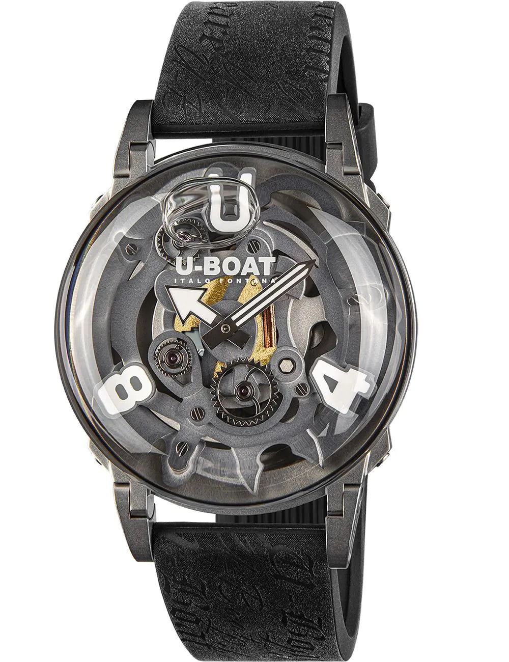 U-Boat 3354 Mens Watch U-65 Capsoil 44mm SS White 5ATM