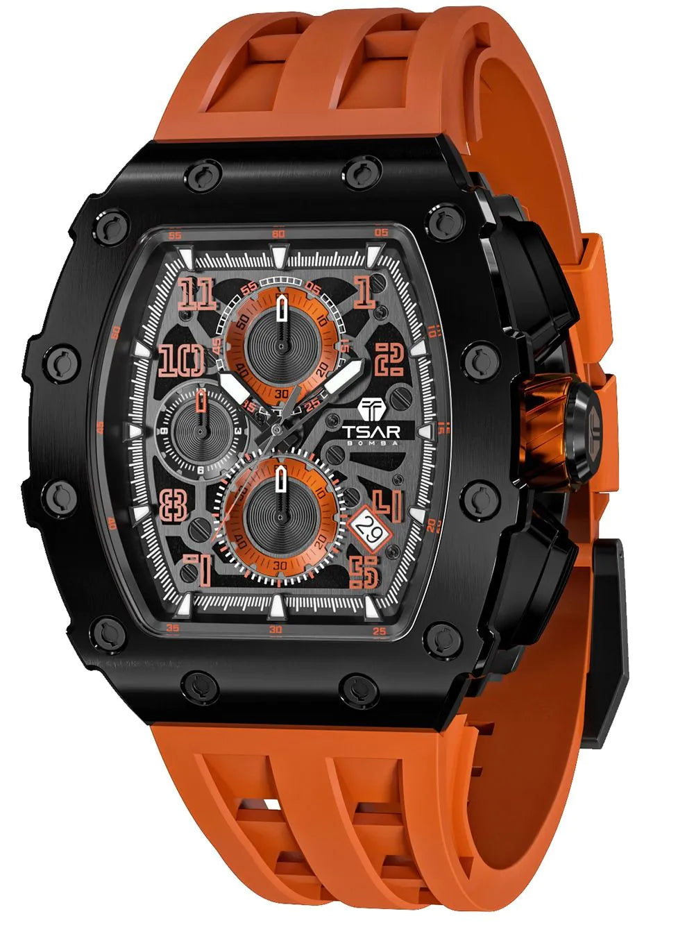 Tsar Bomba TB8204Q-12 Mens Watch Elementar Chronograph 44mm 5ATM