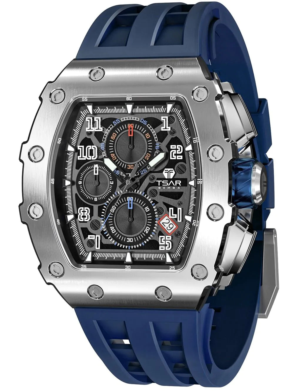 Tsar Bomba TB8204Q-14 Mens Watch Elementar Chronograph 44mm 5ATM