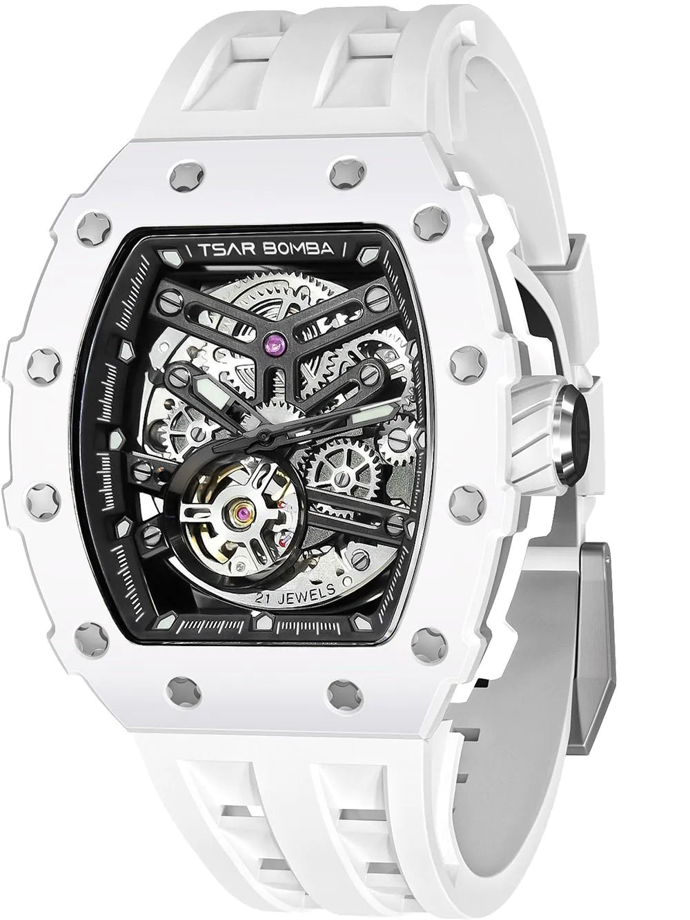Tsar Bomba TB8208C-07 Mens Watch Elemental Ceramic Automatic 44mm 5ATM