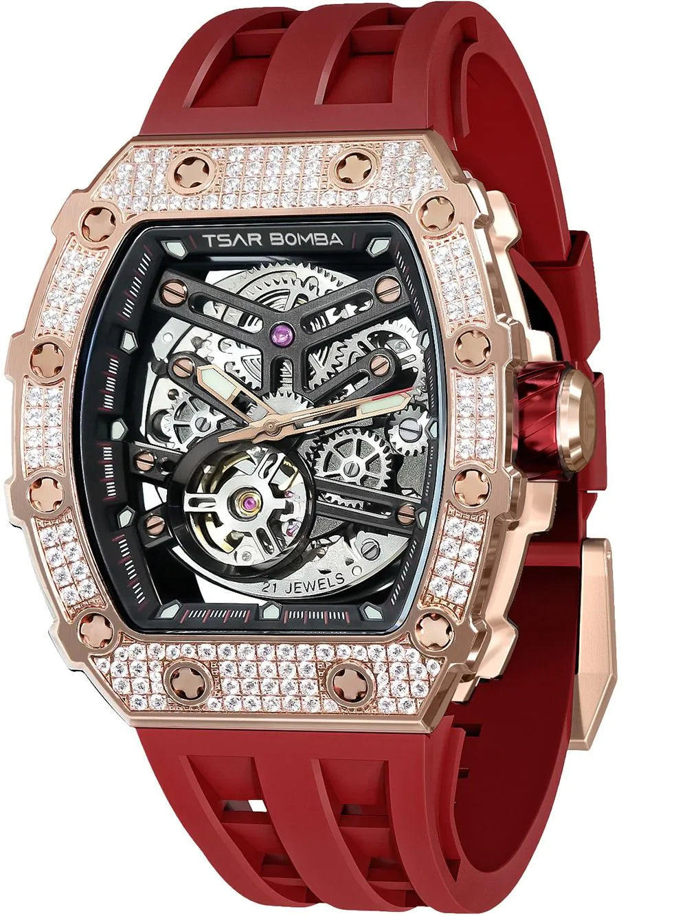 Tsar Bomba TB8208D-07 Mens Watch Elemental Zirconia Automatic 44mm 5ATM