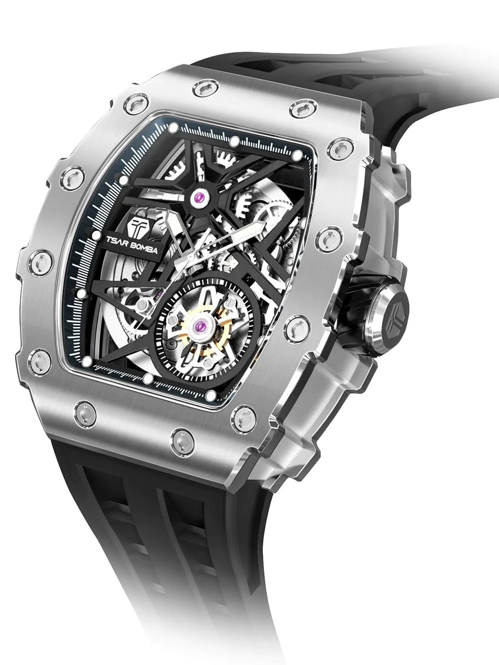 Tsar Bomba TB8209A-01 Mens Watch Elemental Automatic 44mm 5ATM