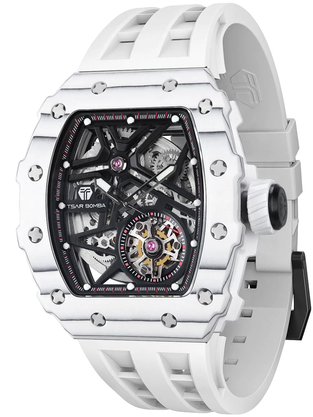 Tsar Bomba TB8209CF-05 Mens Watch Elemental Carbon Fiber Automatic 44mm 5ATM