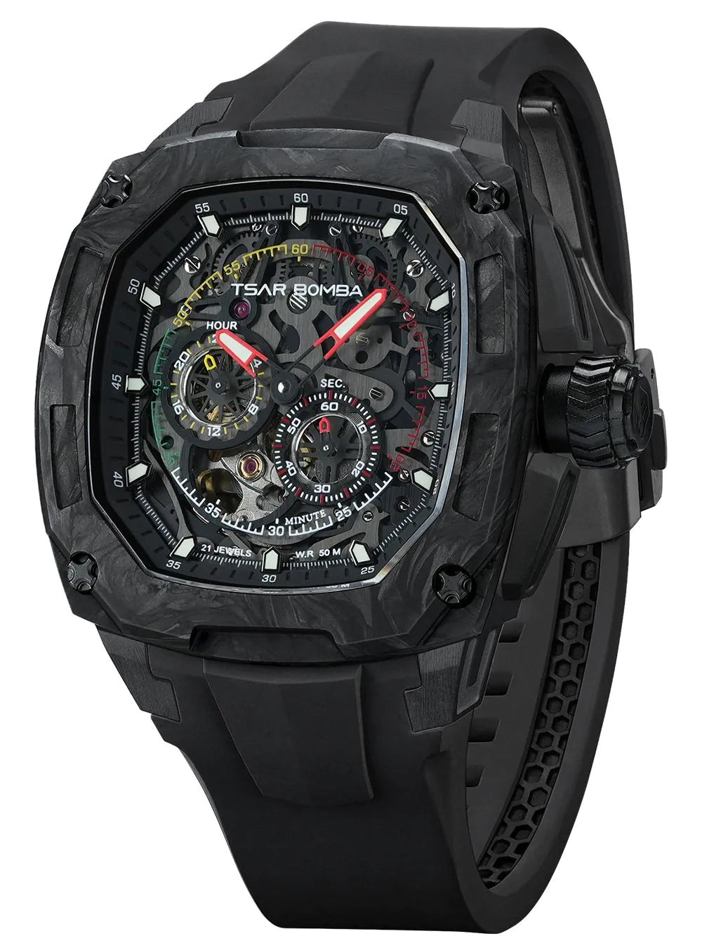 Tsar Bomba TB8601-01 Mens Watch Dark Matter Interchangeable Automatic 46mm 5ATM