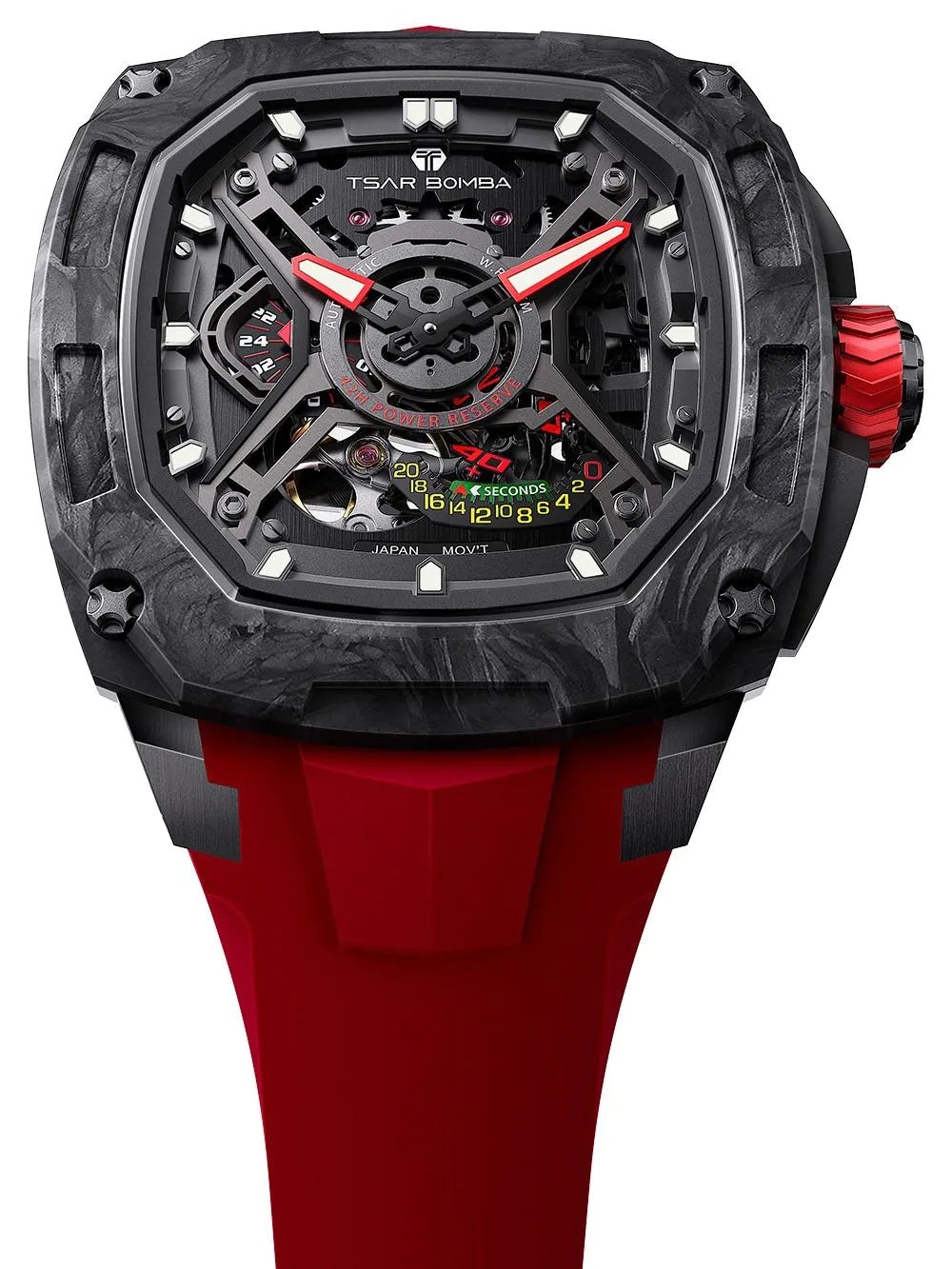 Tsar Bomba TB8605A-01 Mens Watch Dark Matter 5 Automatic 46mm 5ATM
