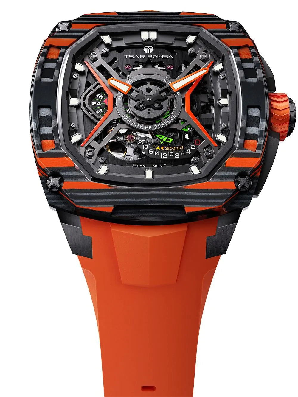 Tsar Bomba TB8605A-03 Mens Watch Dark Matter 5 Automatic 46mm 5ATM