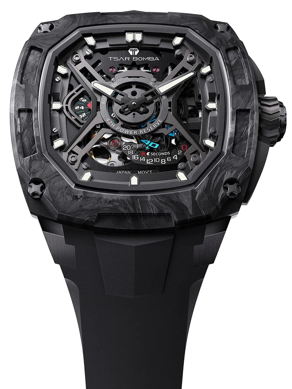 Tsar Bomba TB8605A-04 Mens Watch Dark Matter 5 Automatic 46mm 5ATM
