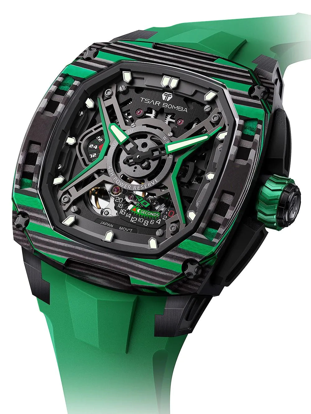 Tsar Bomba TB8605A-05 Mens Watch Dark Matter 5 Automatic 46mm 5ATM