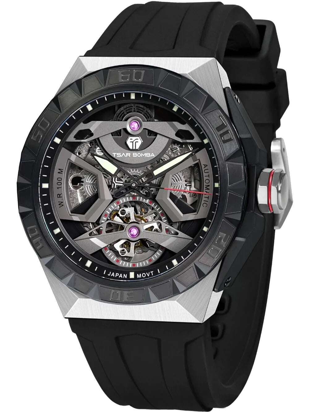 Tsar Bomba TB8804A-01 Mens Watch Elementar Automatic 46mm 5ATM