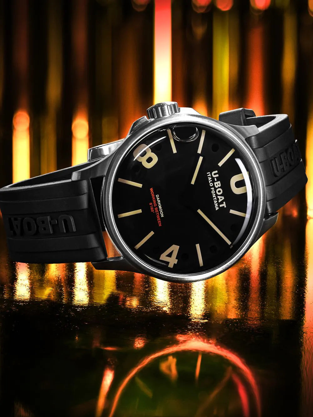 U-Boat 9018/B Darkmoon Mens Watch Capsoil 40mm SS 5ATM