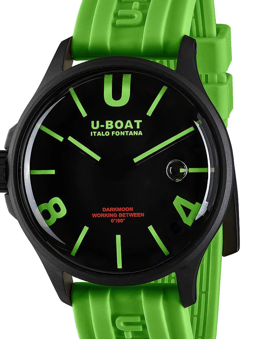 U-Boat 9534 Darkmoon Green IPB Mens Watch Capsoil 44mm 5ATM