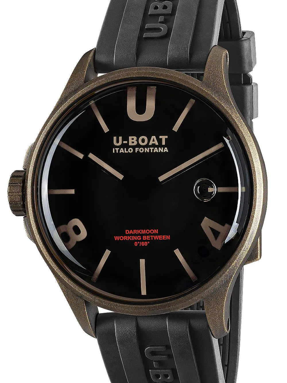U-Boat 9548 Darkmoon Brown Vintage Mens Watch Capsoil 44mm 5ATM