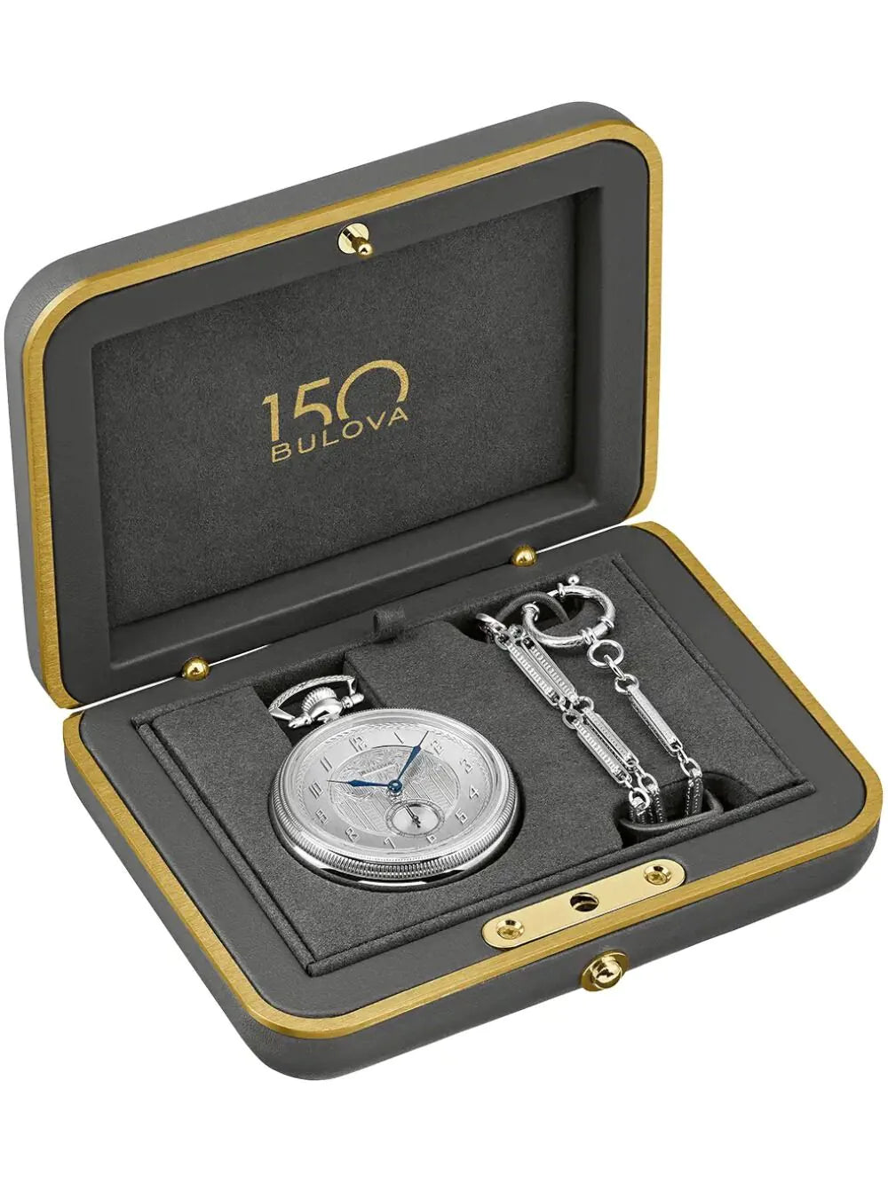 Bulova 96A325 150-year legacy Limited Edition Pocket Watch Automatic 45mm