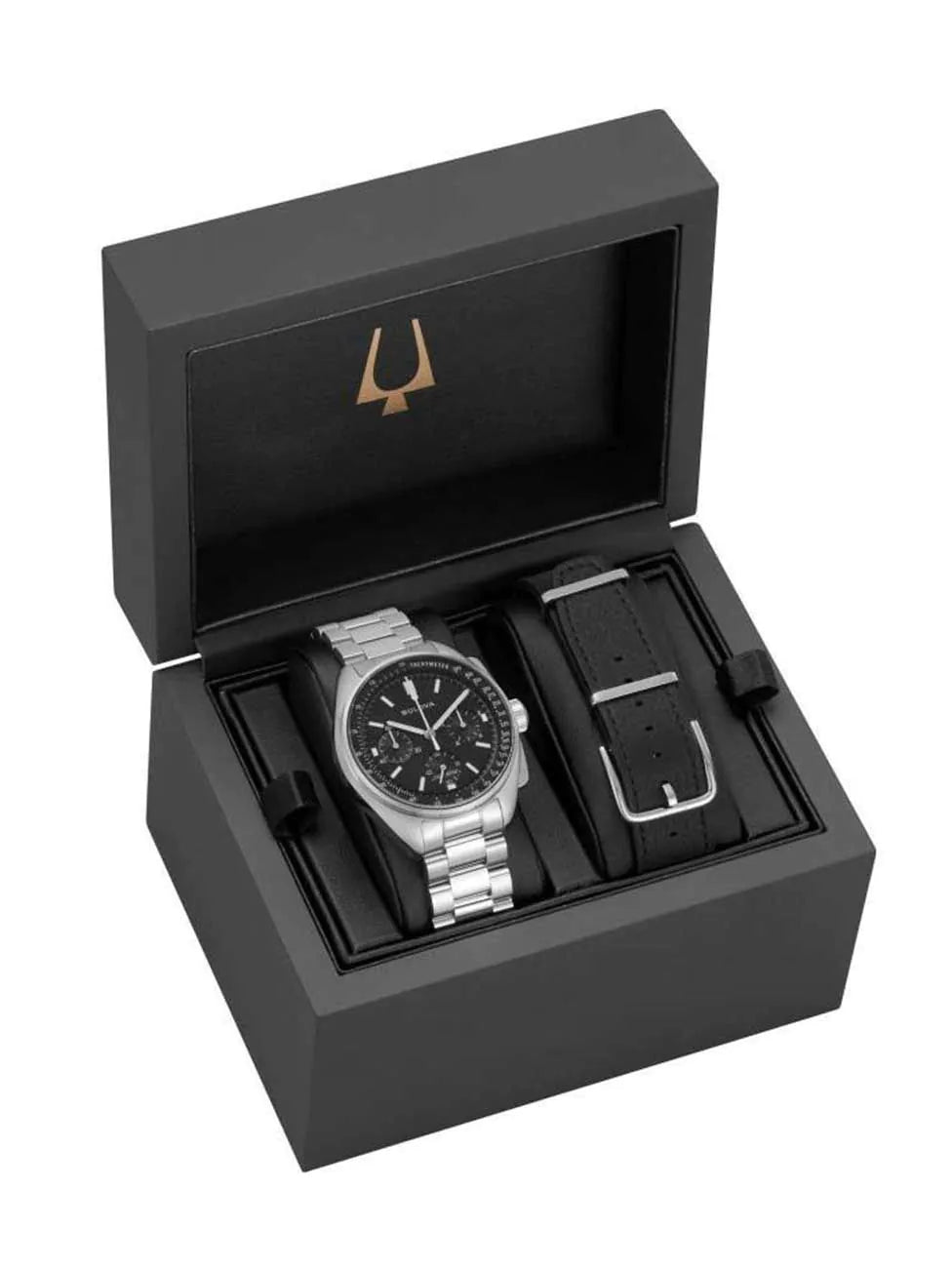 Bulova 96K111 Mens Watch Lunar Pilot Chronograph Special Set 44mm 5ATM