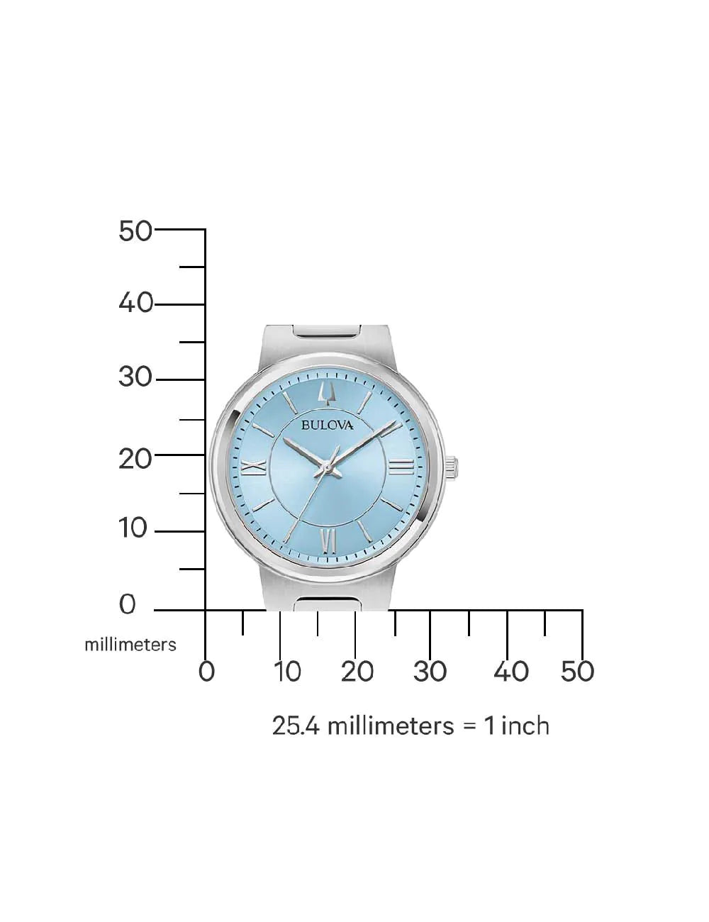 Bulova 96L336 Ladies Watch Classic 32mm 3ATM