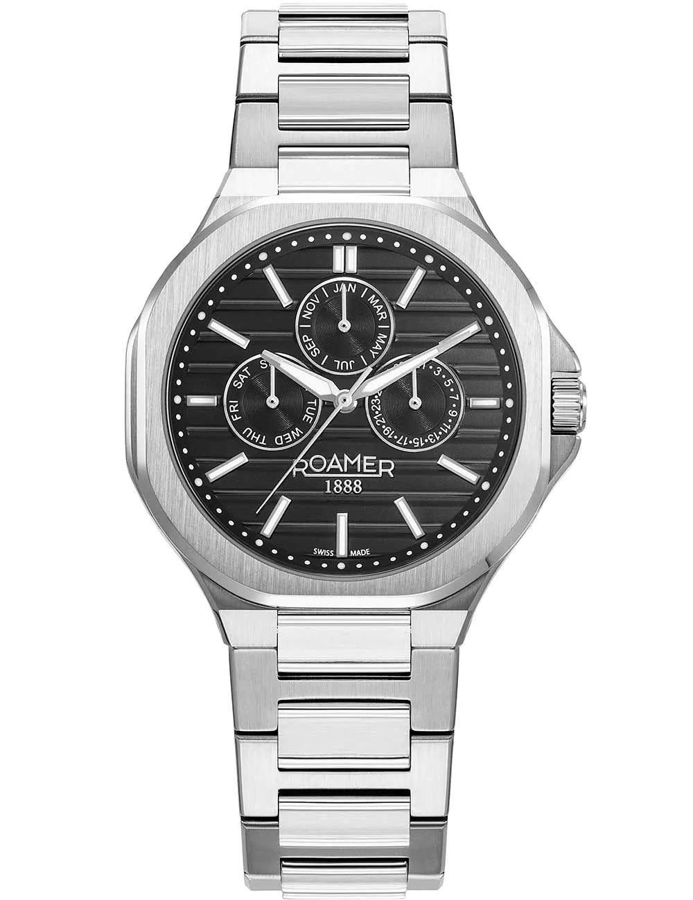 Roamer 995989 41 85 20 Mens Watch Spirit of Time full calendar 42mm 3ATM