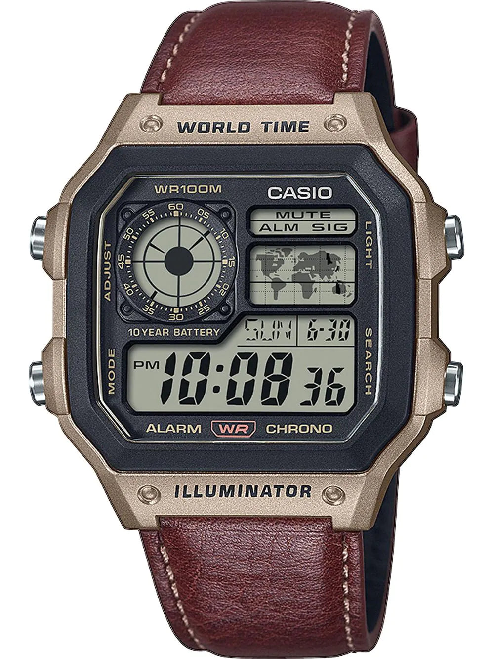 Casio AE-1200WHL-5AVEF Mens Watch Timeless Collection 42mm 10ATM