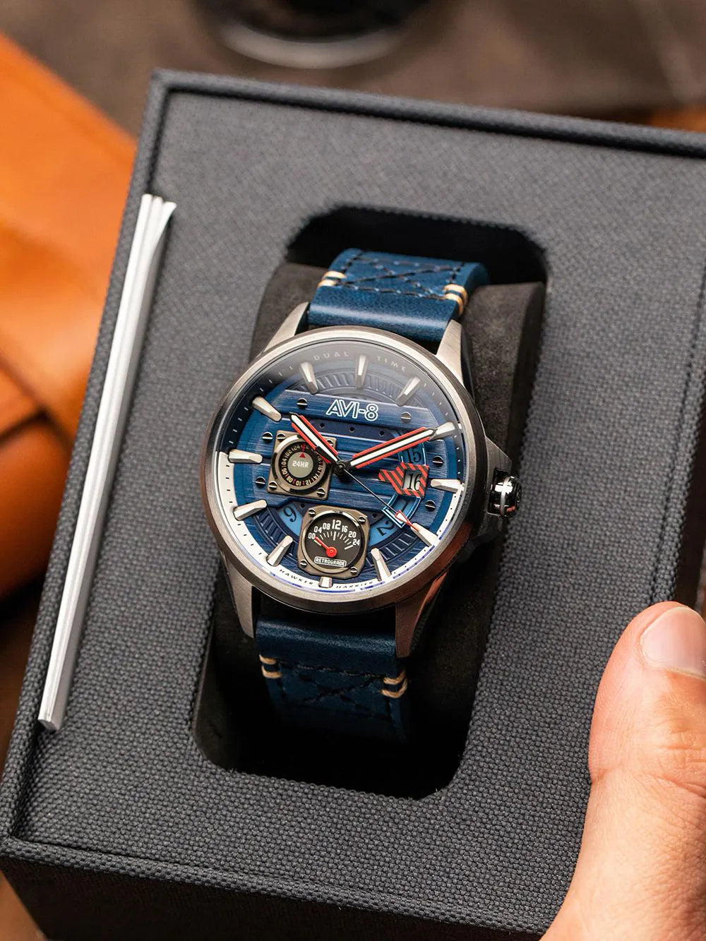 AVI-8 AV-4098-03 Mens Watch Hawker Harrier Farley Multi 44mm 5ATM