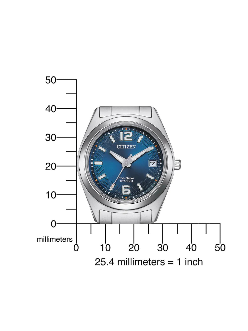 Citizen FE6151-82L Eco-Drive Titanium Ladies Watch 34mm 5ATM