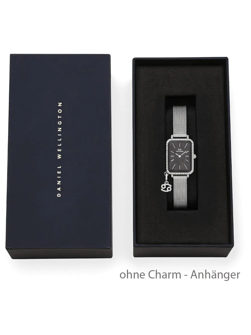 Daniel Wellington DW00100747 Ladies Watch Quadro Charm Bezel 26mm 3ATM