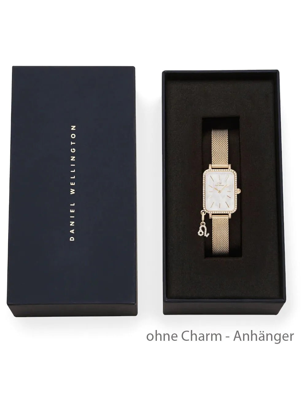 Daniel Wellington DW00100749 Ladies Watch Quadro Charm Bezel 26mm 3ATM