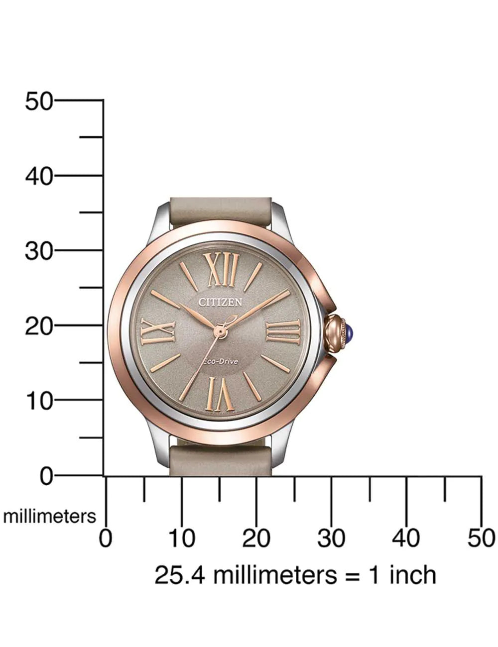 Citizen EM1166-01Z Ladies Watch Eco-Drive L Ceci 32mm 5ATM