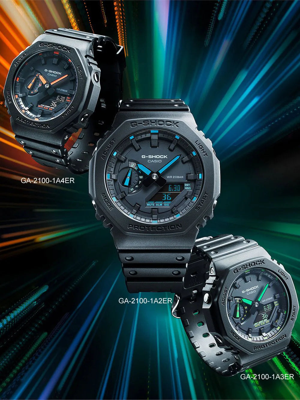 Casio GA-2100-1A4ER G-Shock Men's 45mm 20ATM