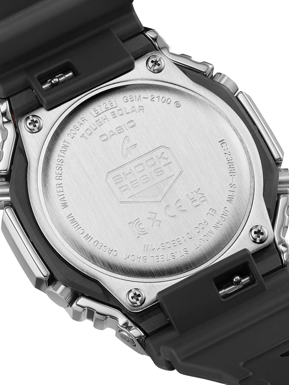 Casio GBM-2100A-1A2ER Mens Watch G-Shock G-Steel Solar 44mm 20ATM
