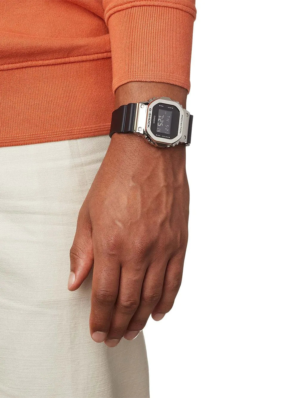 Casio GM-5600U-1ER Mens Watch G-Shock G-Steel 43mm 20ATM