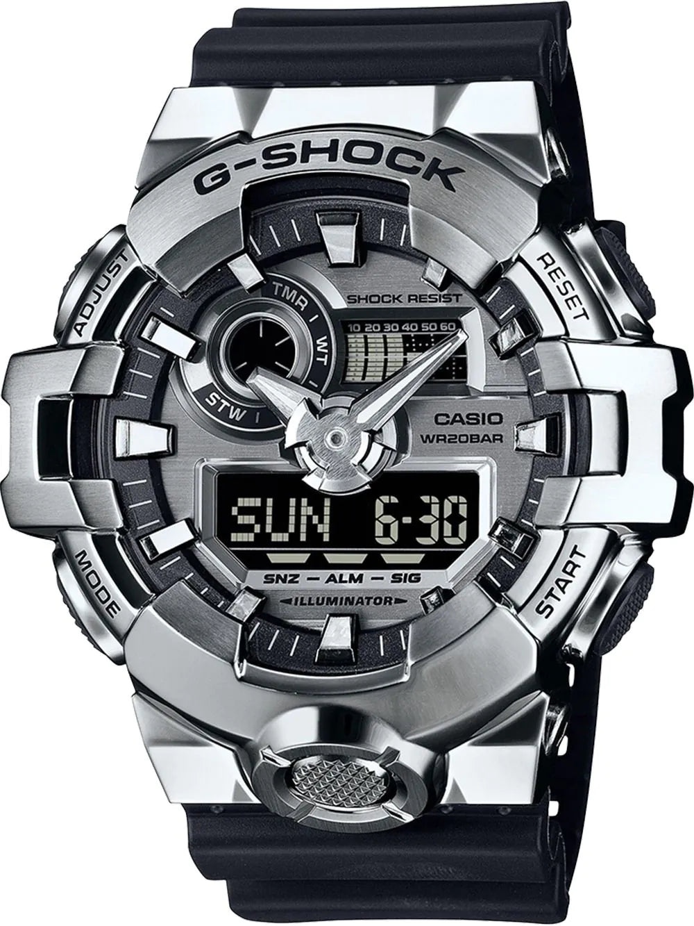 Casio GM-700-1AER Mens Watch G-Shock Classic 53mm 20ATM