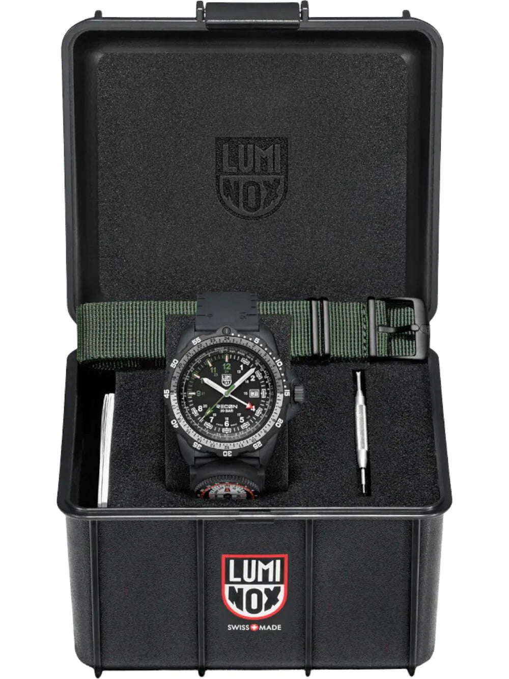 Luminox XL.8837.SET Mens Watch Recon Nav Spec Set GMT 46mm 20ATM