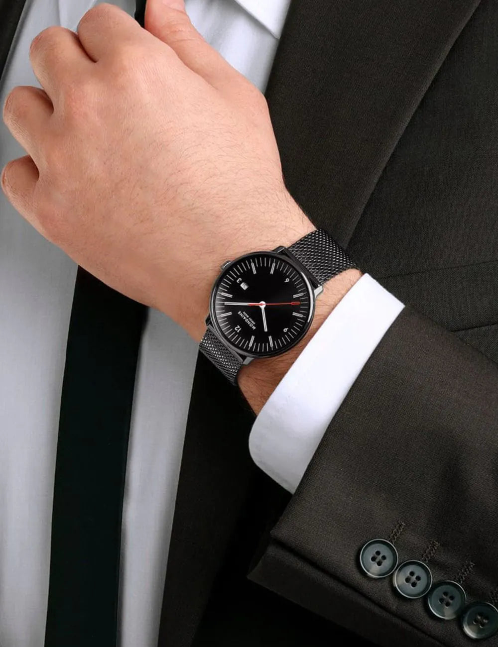 Mondaine MLE.41220.SM Mens Watch Doppio 41mm 5ATM