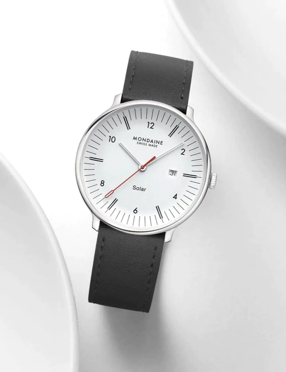 Mondaine MLE.41910.LBV Mens Watch Doppio Solar 41mm 5ATM