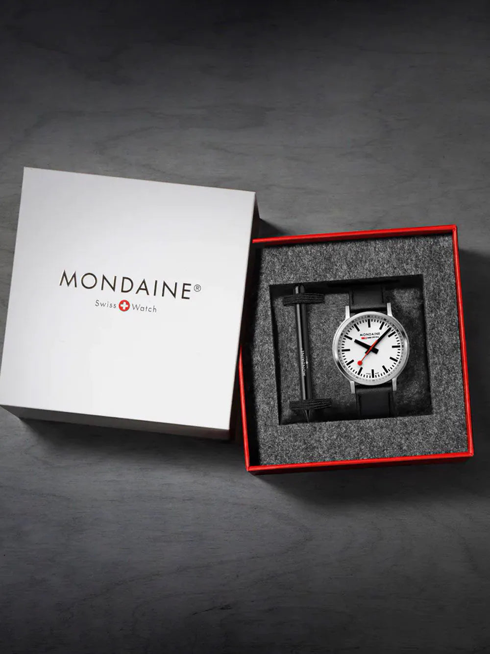 Mondaine MST.4101B.LBV.2SE Mens Watch Stop2go 41mm 3ATM