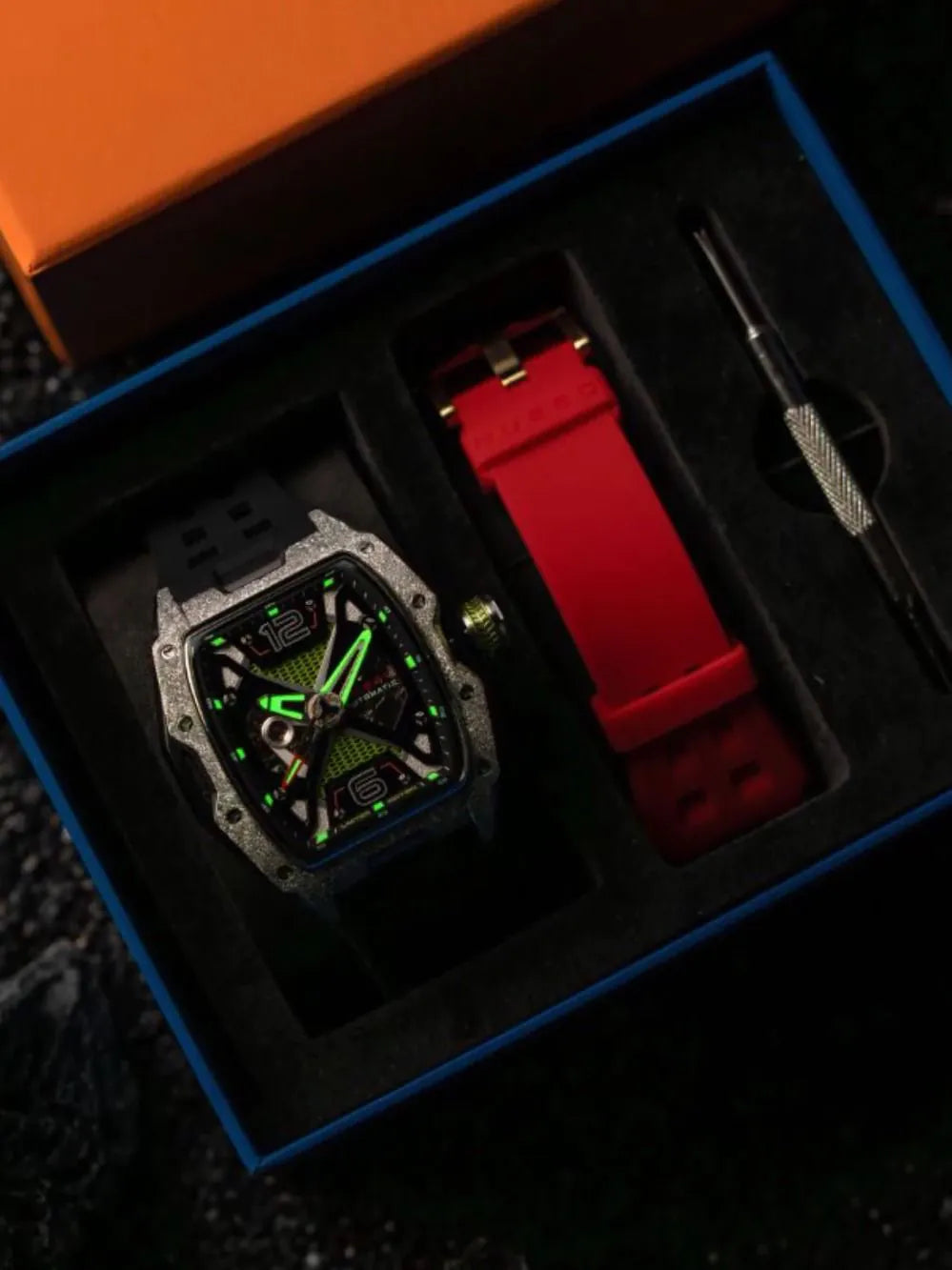 Nubeo NB-6078-08 Mens Watch Davinci Automatic Limited 46mm 5ATM