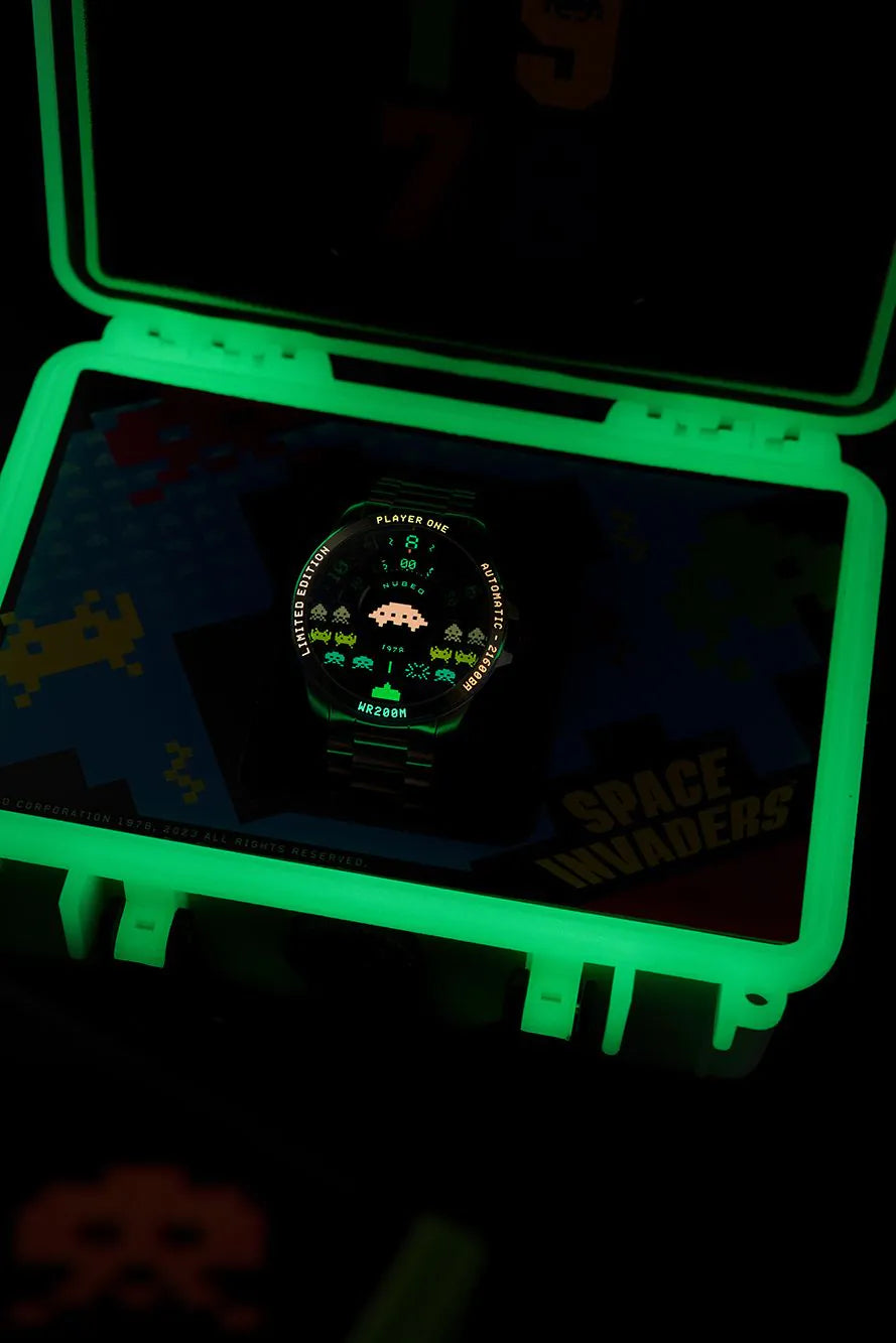 Nubeo NB-6082-SI-11 Mens Watch Quasar Automatic Limited 48mm 20ATM