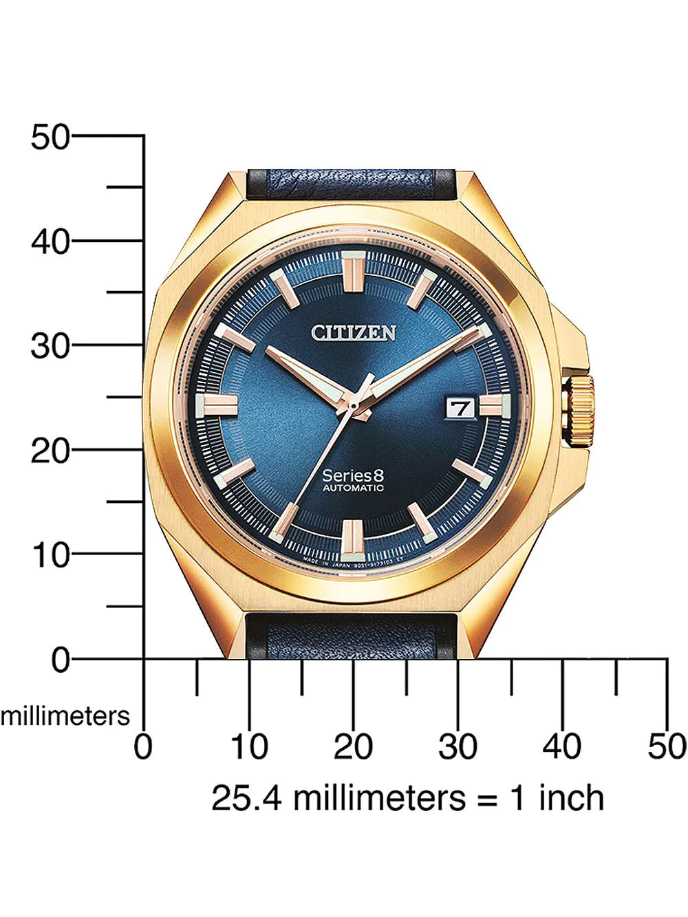 Citizen NB6012-18L Series 8 Automatic Mens Watch 40mm 10ATM
