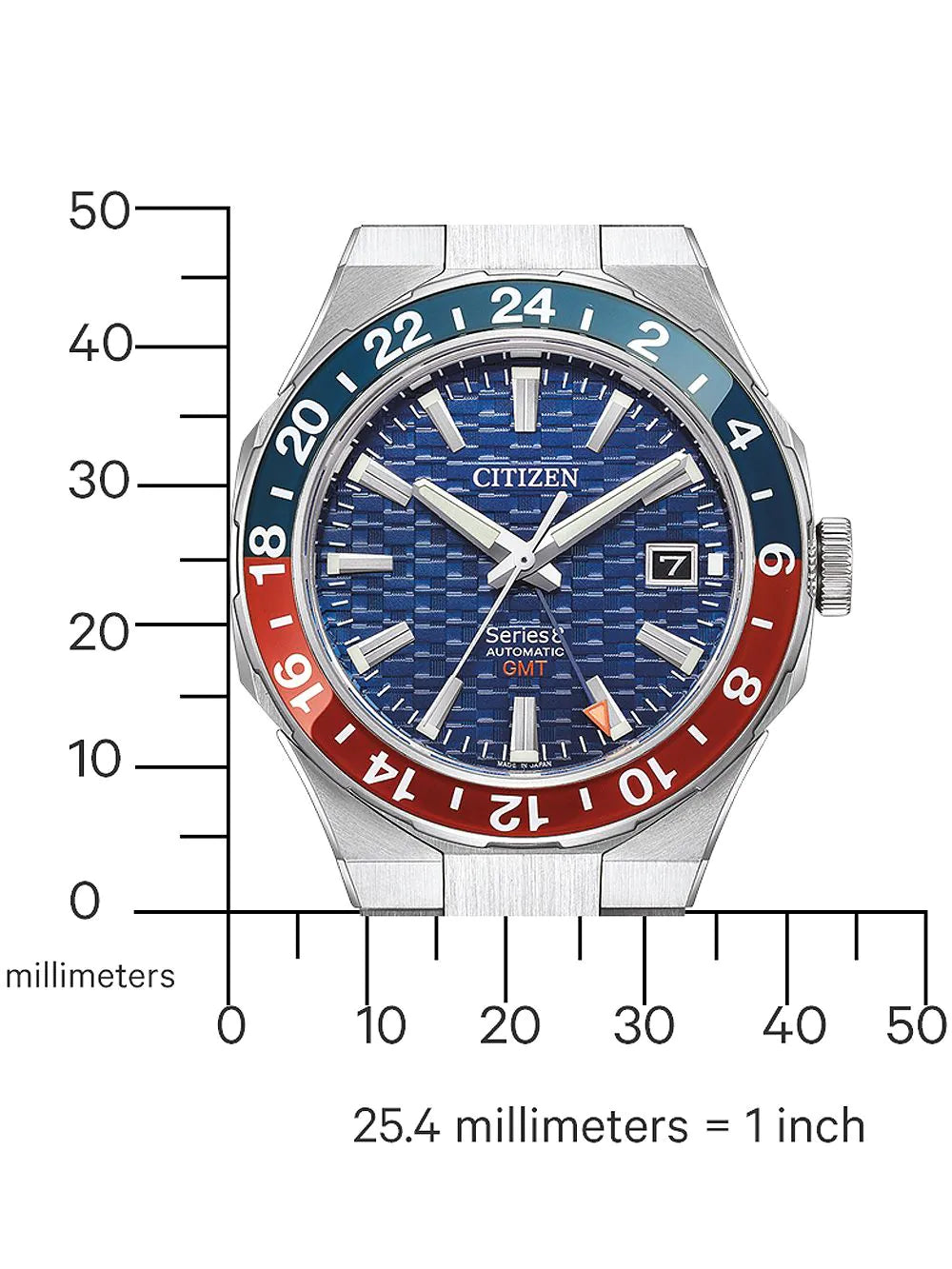 Citizen NB6030-59L Series 8 Automatic GMT Mens Watch 41mm 10ATM