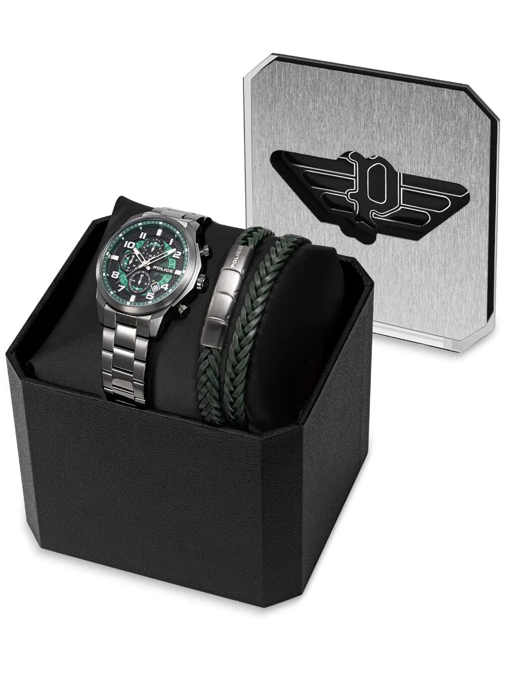 Police PEWGK0053903-SET Mens Watch Soul Chronograph Set 44mm 5ATM
