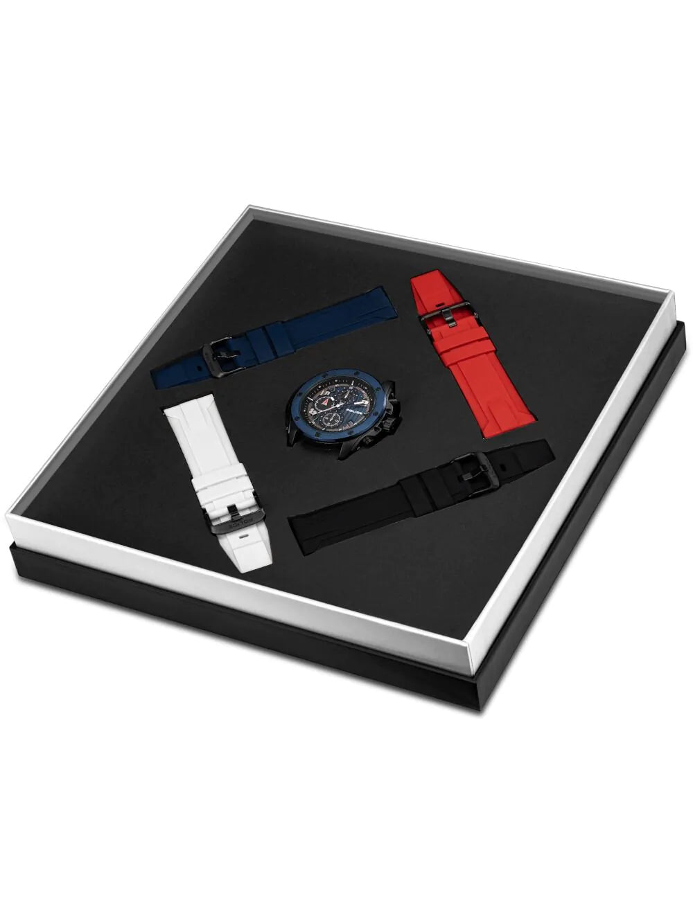 Police PEWGO00777X0 Mens Watch Clout Orb Chronograph Set 45mm 3ATM