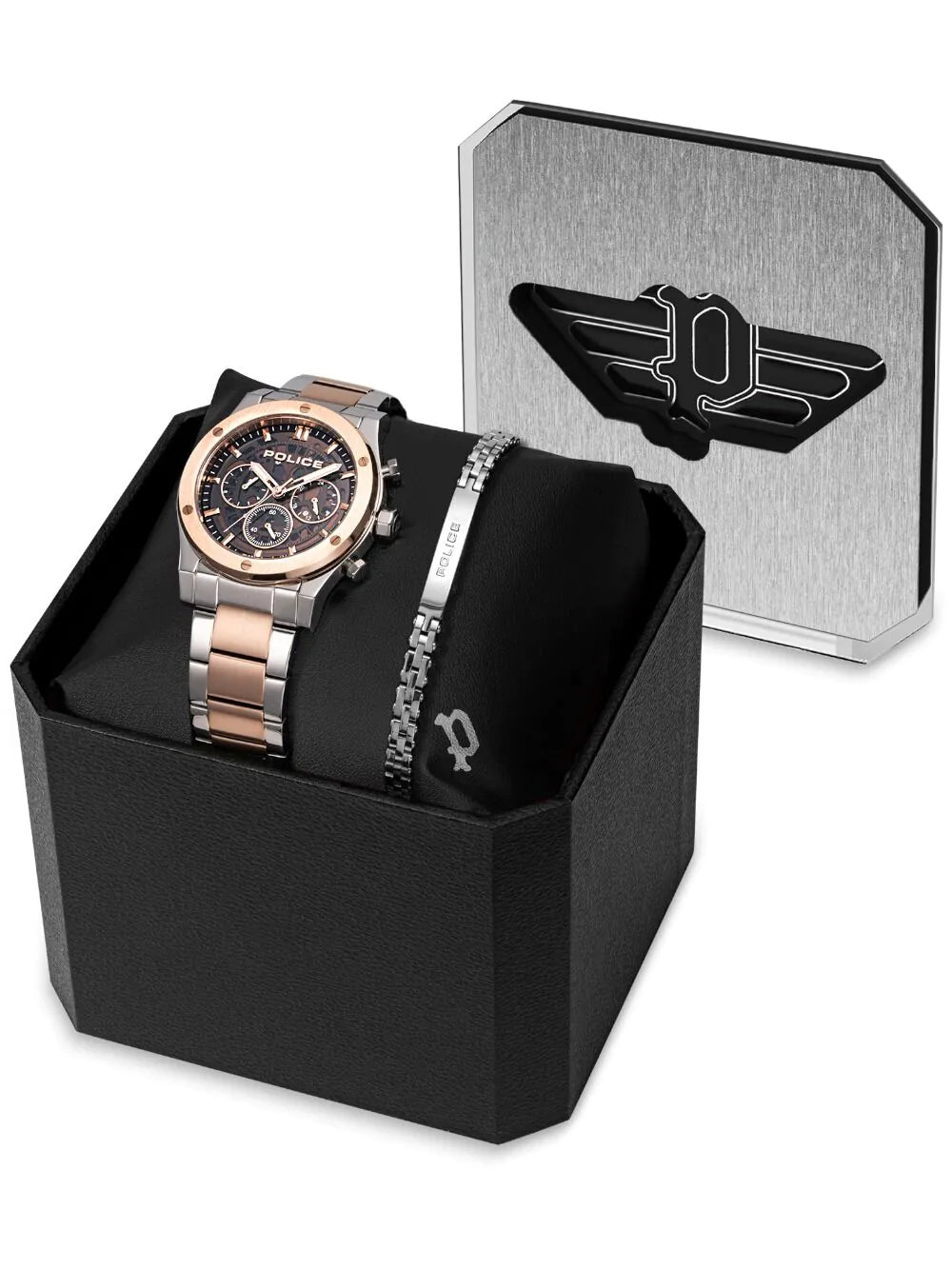 Police PEWJK0006441M-SET Mens Watch Knotty Chronograph Set 42mm 5ATM
