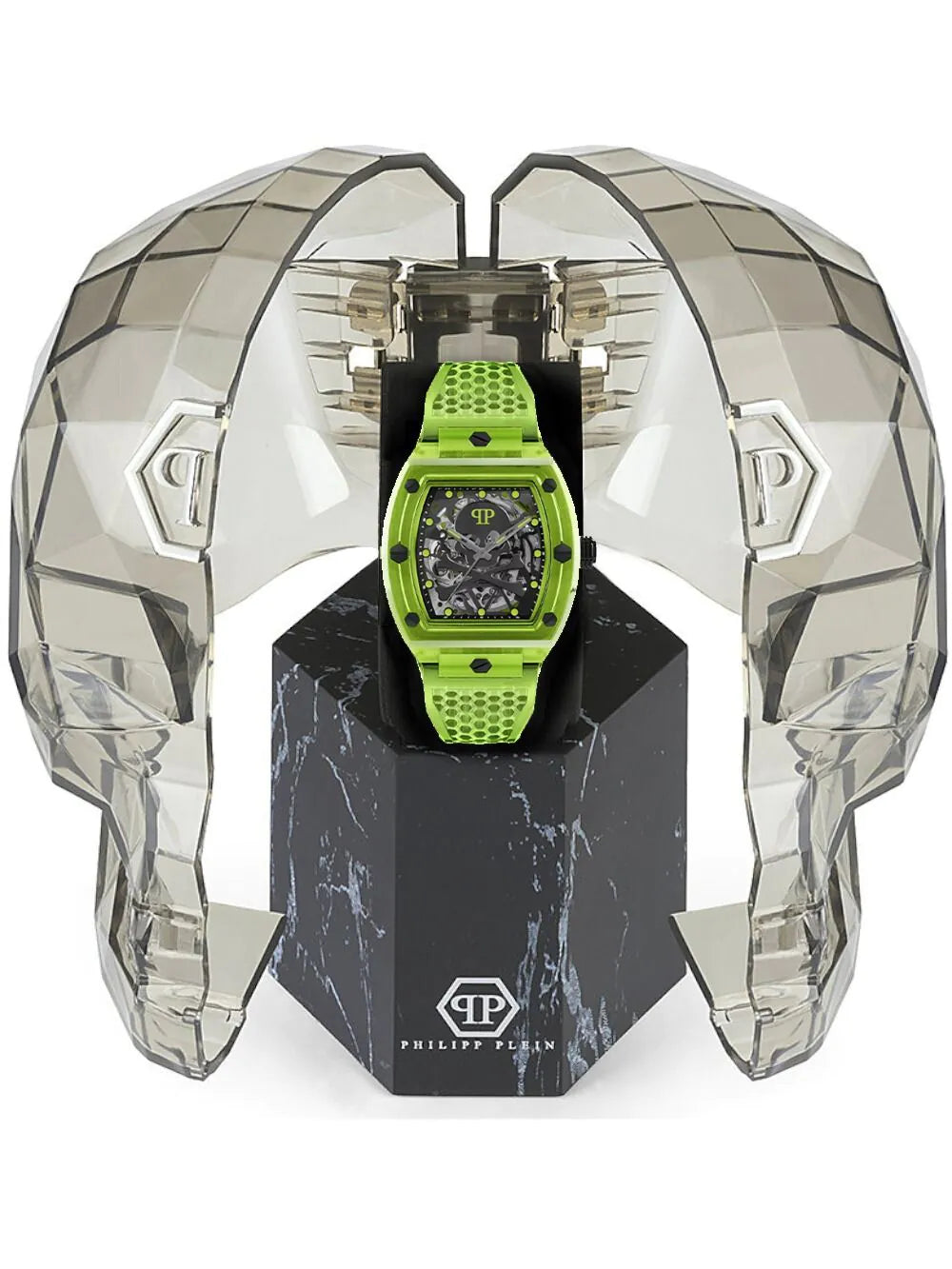 Philipp Plein PWPTA0124 Automatic Mens Watch The $keleton Crystal 44mm 5ATM