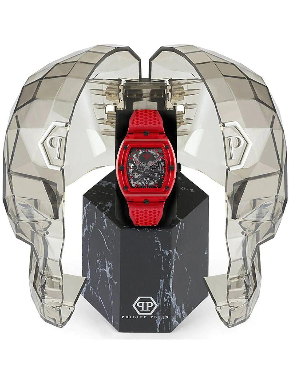Philipp Plein PWPTA0224 Automatic Mens Watch The $keleton Crystal 44mm 5ATM