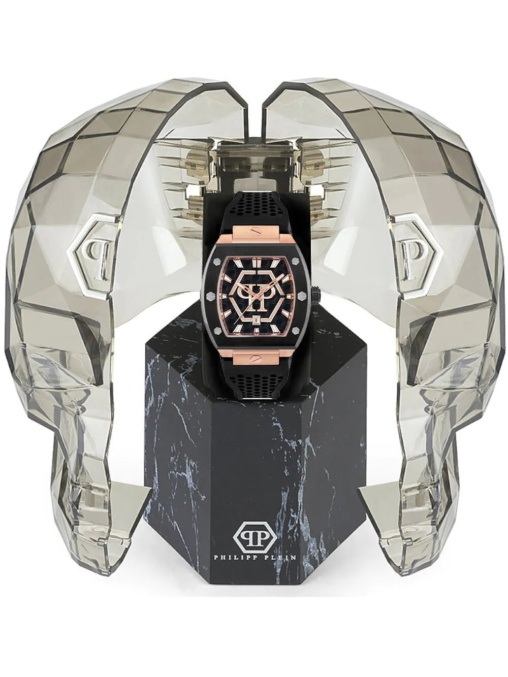 Philipp Plein PWPUA0124 Mens Watch The Hexagon Phantom 44mm 5ATM